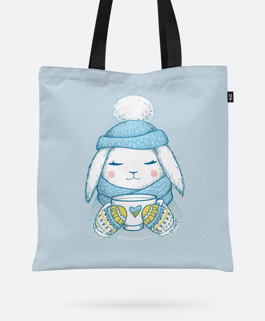 

Авоська Lamasoul з принтом "Winter Bunny"