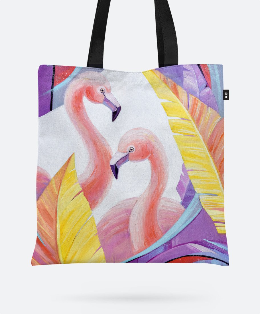 

Авоська Lamasoul з принтом "Фламінго"