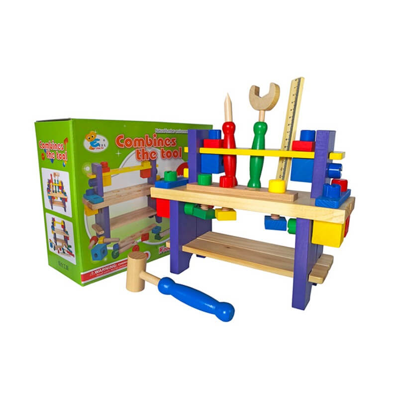 

деревянный набор инструментов со столиком 19 предметов XY-5827 A-Toys (XY-5827)
