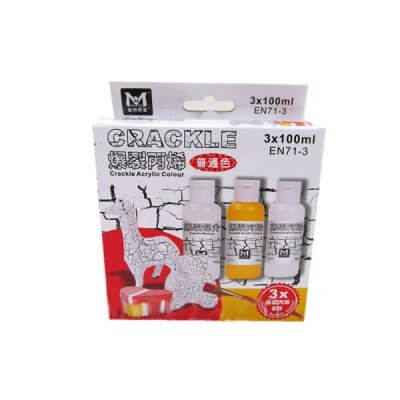 

Краски акриловые для кракелюра 3 цвета 100 мл «Crackle» AMCA03100 A-Toys (AMCA03100)
