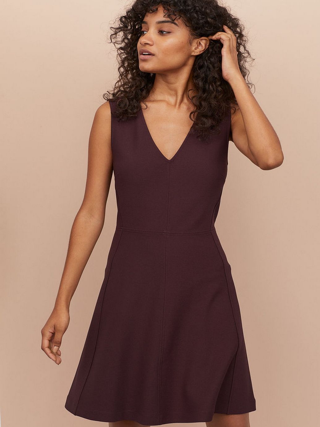 

Платье H&M 0788115-0  Бордовое, Платье H&M 0788115-0 XL Бордовое