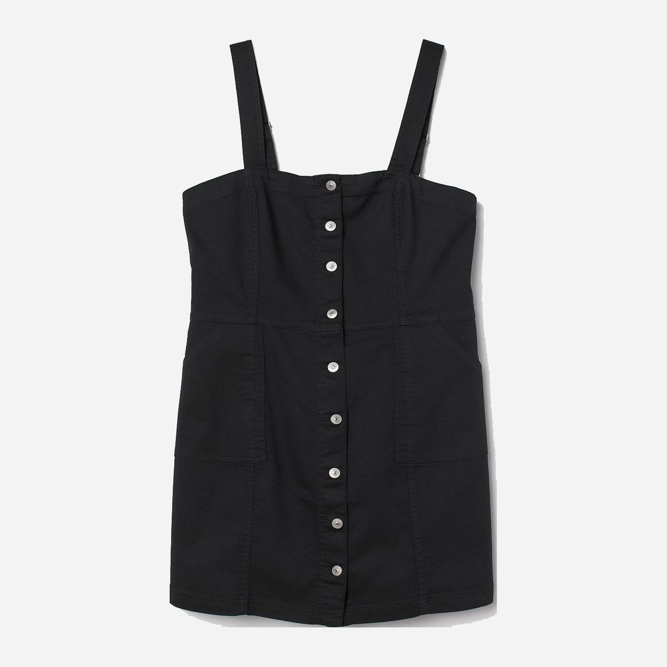 

Сарафан джинсовый H&M 0738393-9  Черный (СА2000001693681, Сарафан джинсовый H&M 0738393-9 44 Черный (СА2000001693681)