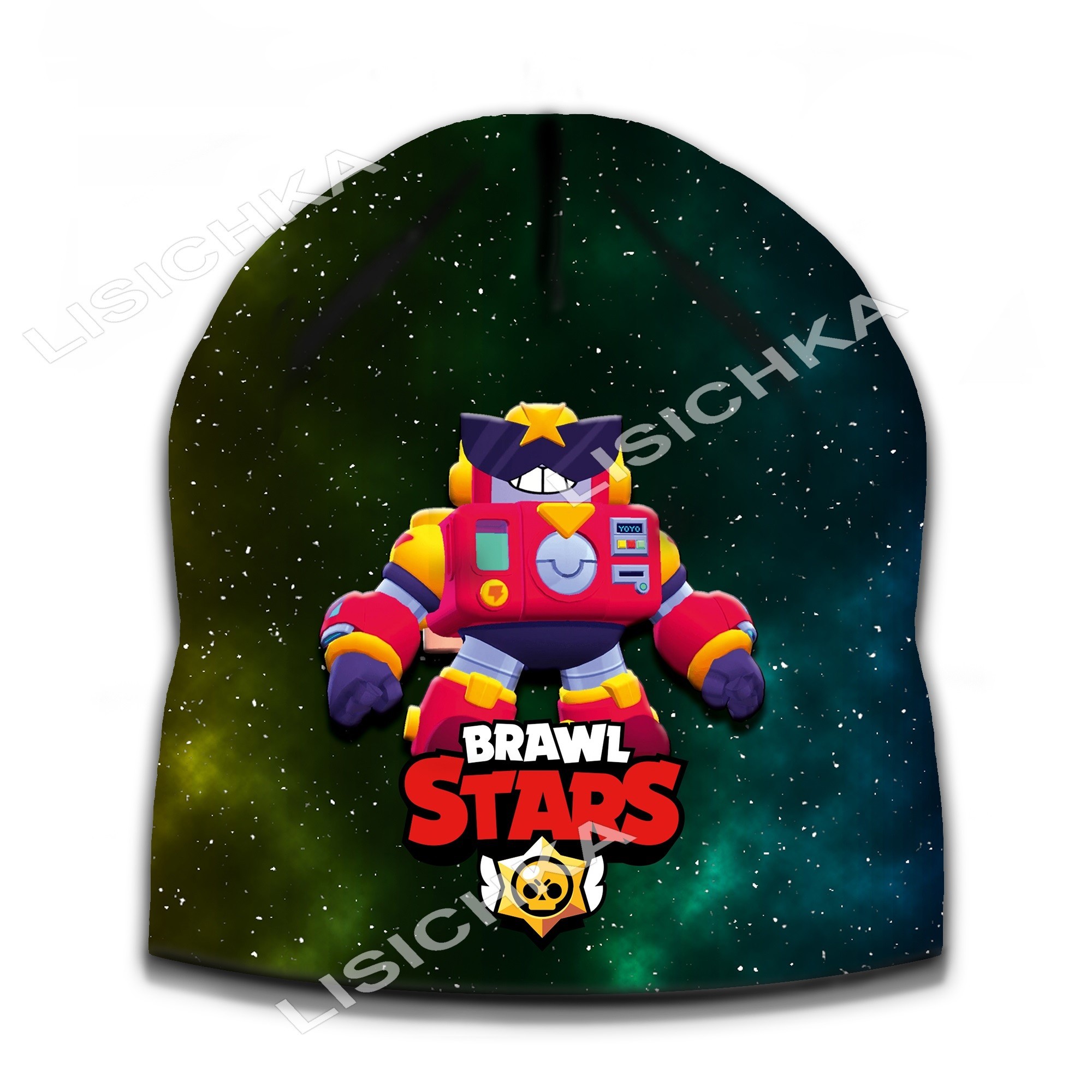 

Демисезонная шапка Brawl Stars, черная Вольт