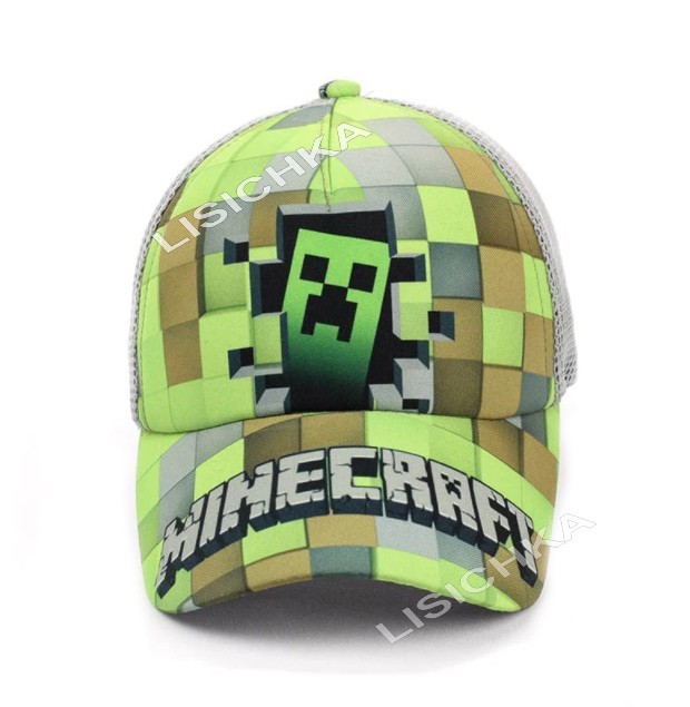 

Кепка Foxstyle Minecraft, бейсболка Майнкрафт размер 52-56см, Крипер