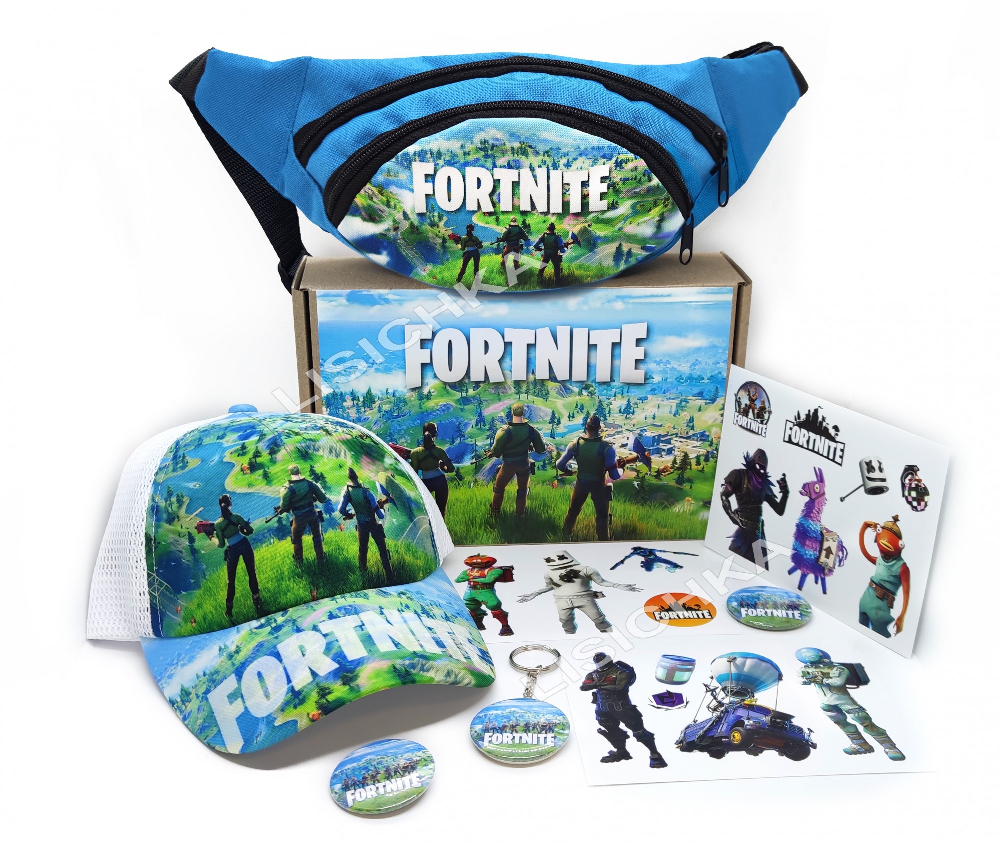 

Подарочный Бокс с кепкой Foxstyle Фортнайт отличный подарок всем фанатам игры Fortnite