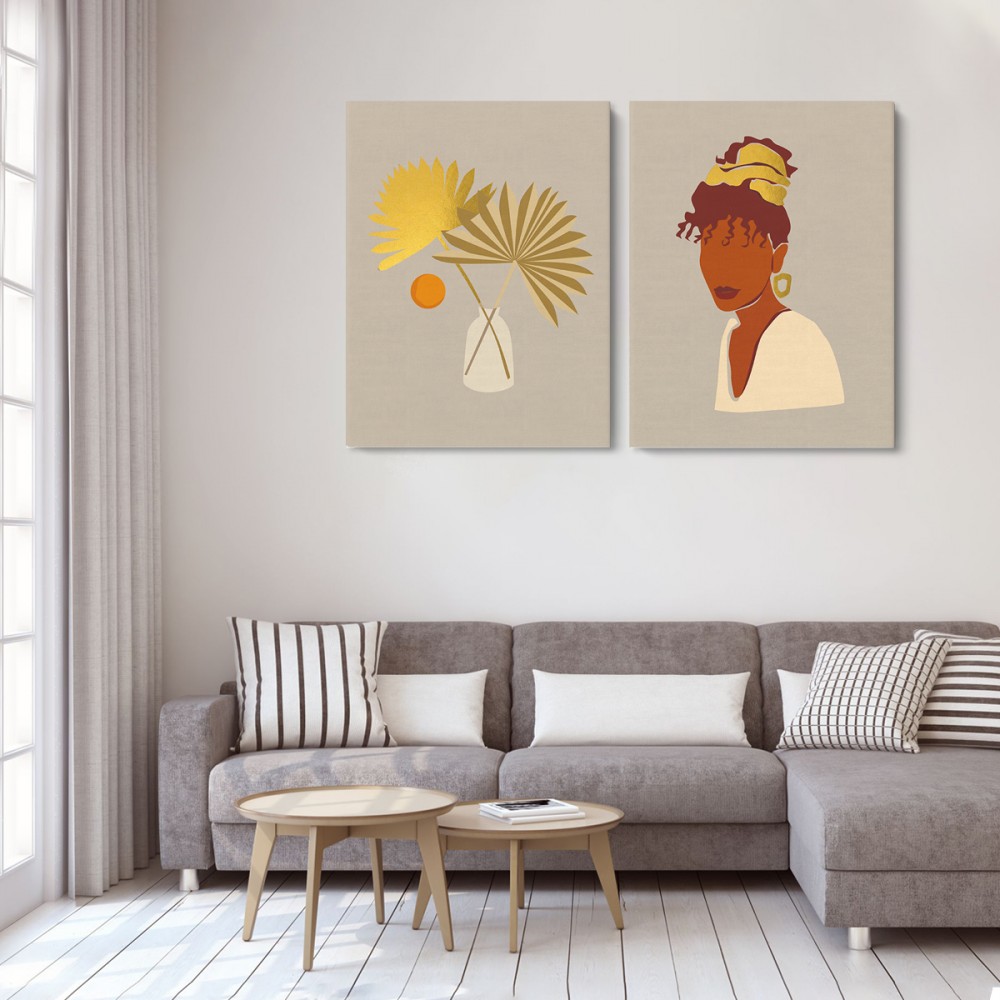 

Модульная картина из двух частей Доминиканка 93x60 см