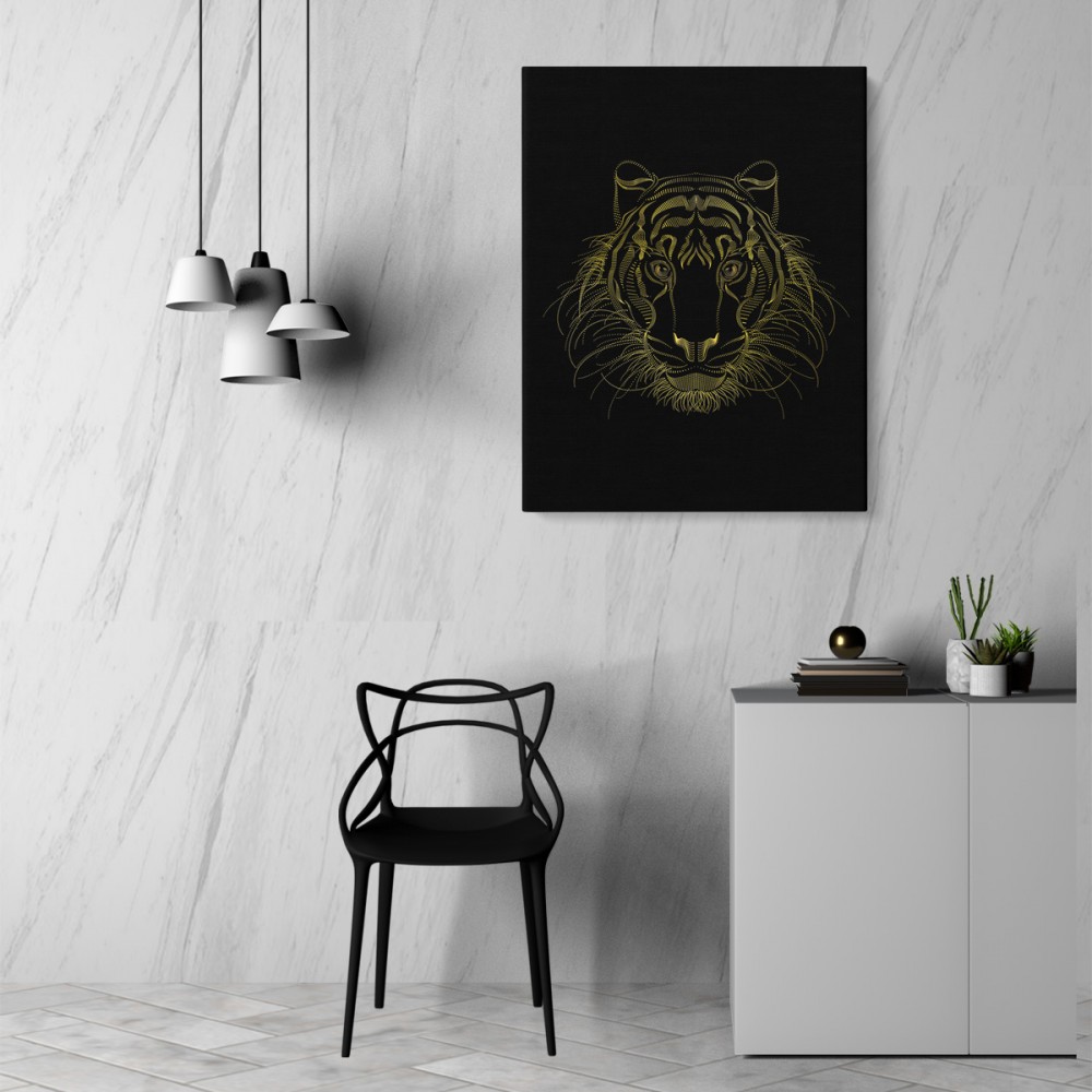

Картина Золотой тигр 60x80 см