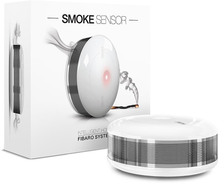 

Умный датчик дыма Fibaro Smoke Sensor, Z-Wave, 3V CR123A, белый (FGSD-002_ZW5)