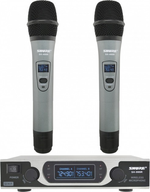 

Радиомикрофон Shure SH-999R база + 2микрофона