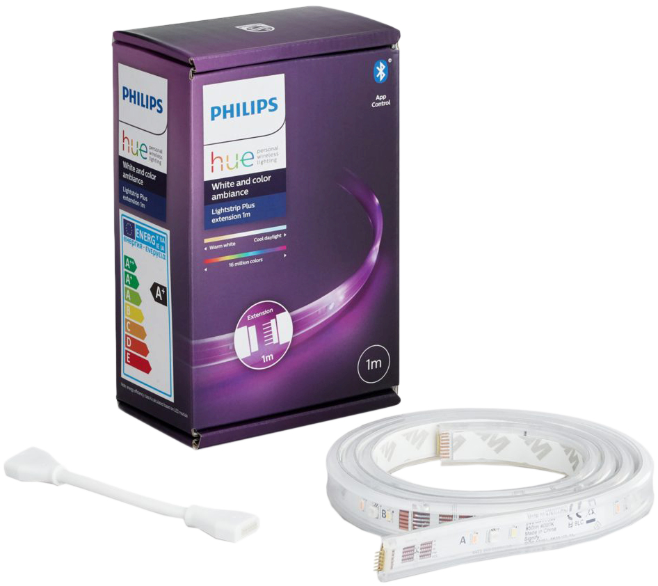 

Удлинитель светодиодной ленты Philips Hue Plus 20W 2000K-6500K Color Bluetooth 1м