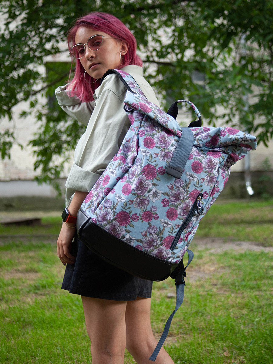

Городской рюкзак MamaKazala Rolltop Голубой