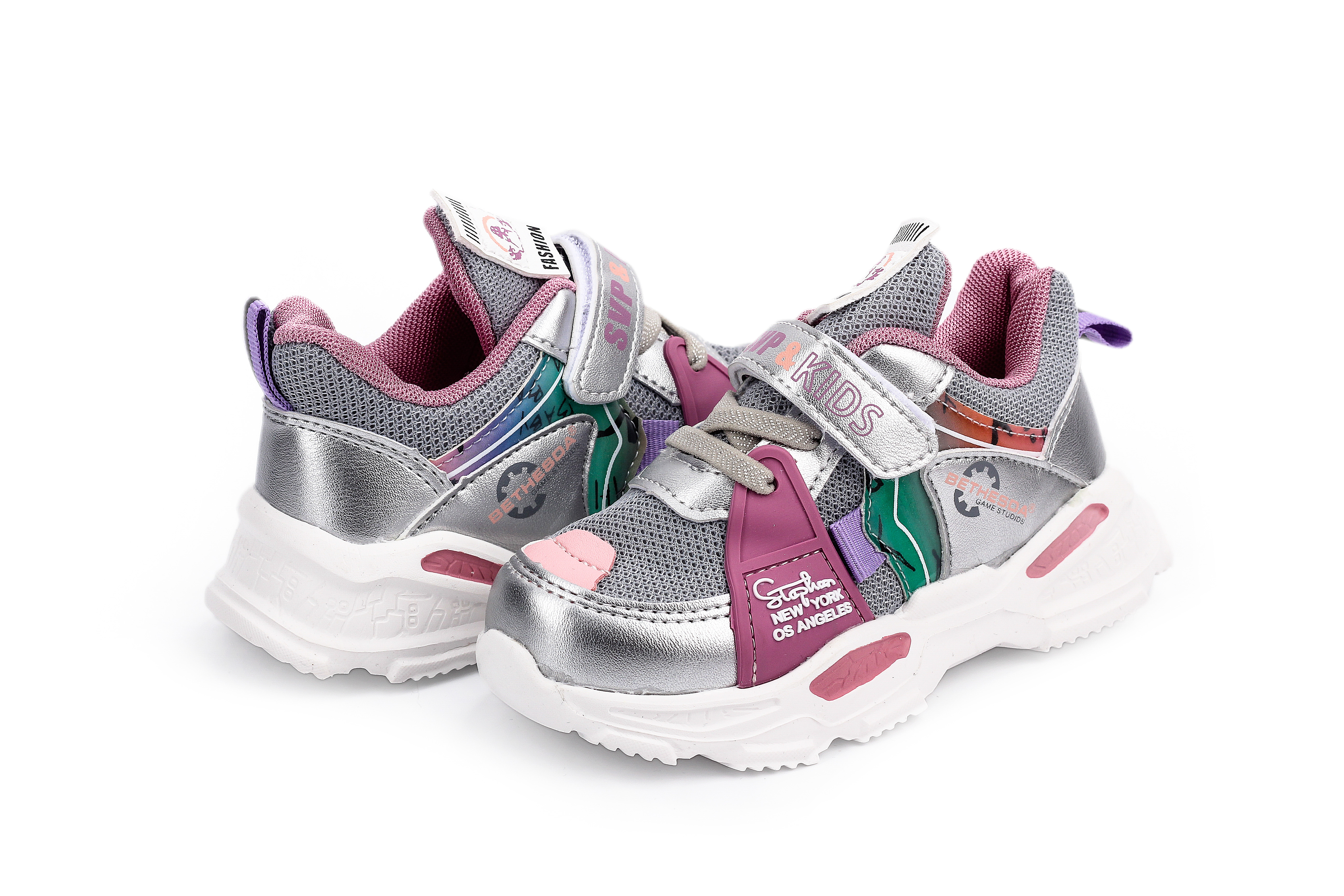

Кроссовки Мышонок M1381-1-4SILVER-GRAY серебряный 23 2000903835332