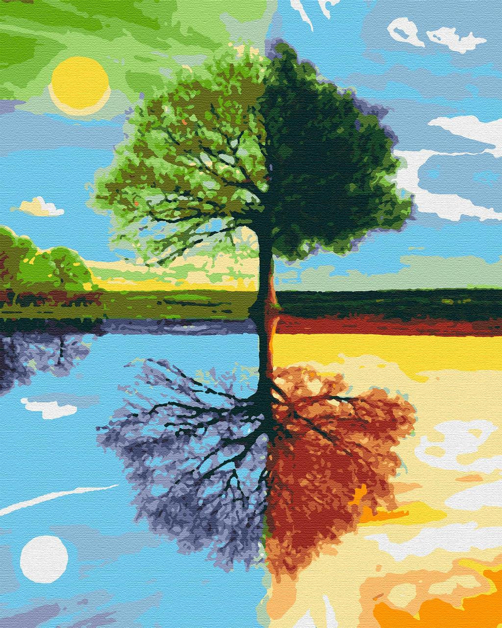

Картина по номерам 4 сезона,40*50 см, без коробки RB