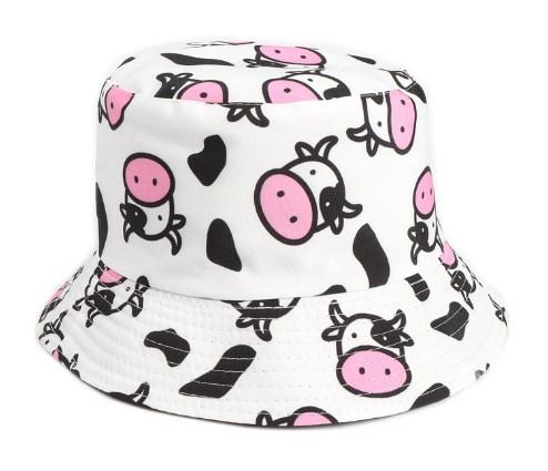 

Панама двухсторонняя с принтом Корова