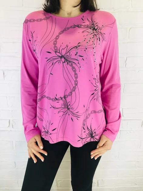 

Батник женский Moda Love 1036 розовый М