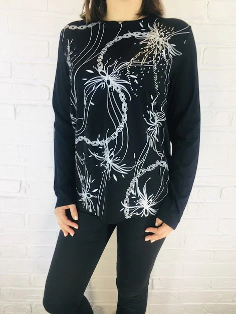 

Батник женский Moda Love 1036 черный М