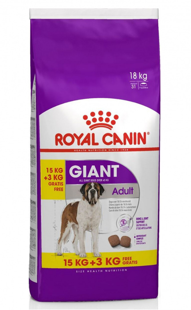 

Сухой корм Royal Canin GIANT DOG ADULT 15 +3 кг