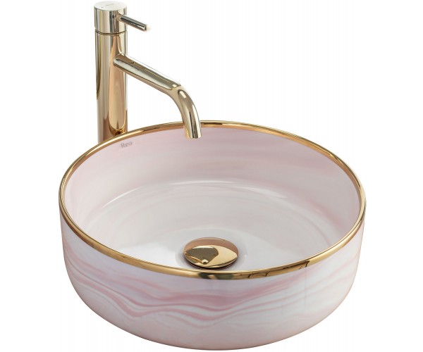 

Умывальник (Раковина) Rea Merida Pink REA-U8549