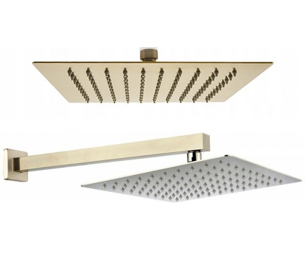 

Верхний душ Rea ULTRA SLIM Золото 30X30 + Кронштейн (REA-P0651)