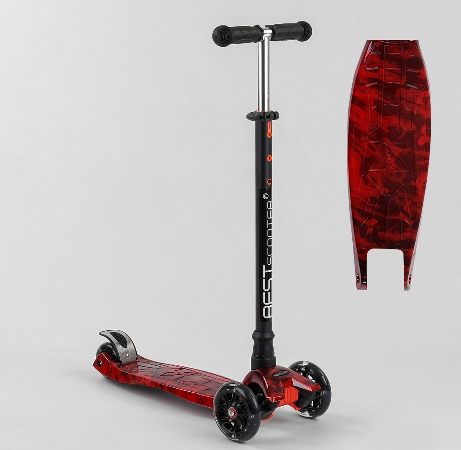 

Самокат A 25775 /779-1533 "Best Scooter" красно-чёрный