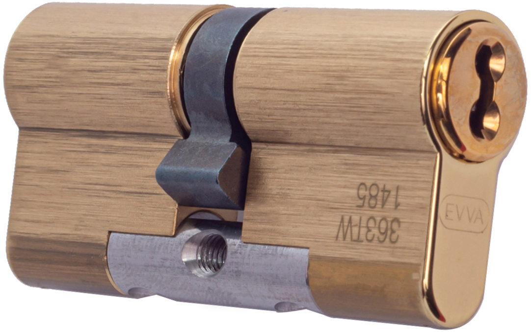 

Сердцевина EVVA 4KS DZ 36/61 MP 3 ключа Полированая латунь