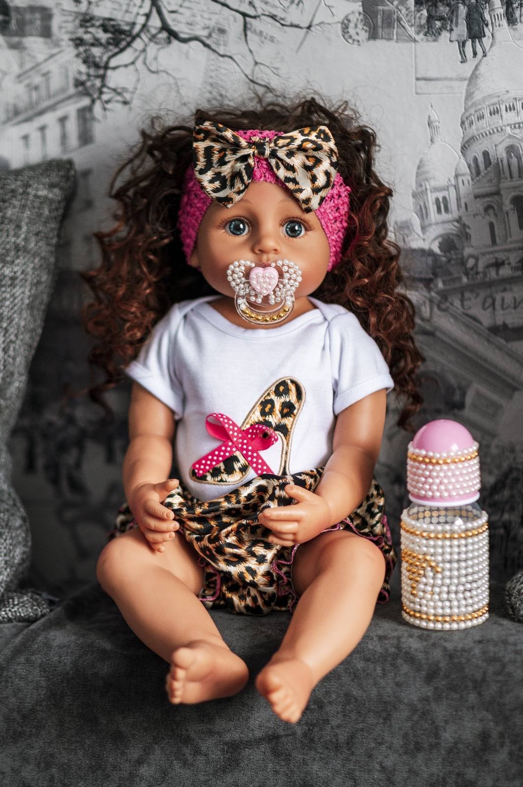 

Кукла Реборн Reborn мулатка NPK DOLL силиконовая 55 см