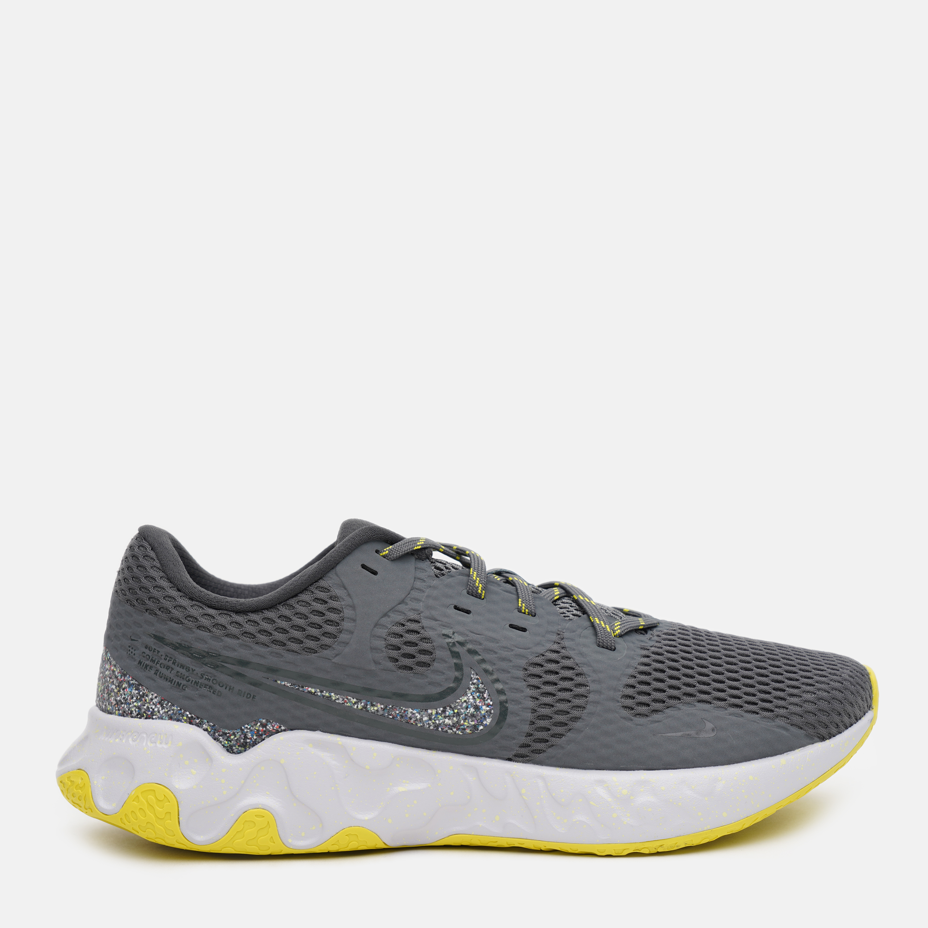 

Кроссовки Nike Renew Ride 2 Prm DA2789-007 45 (12) 30 см Темно-серые