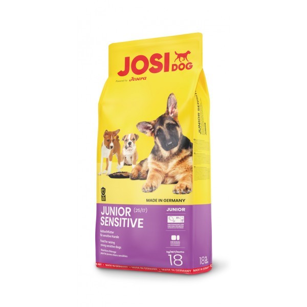 

Сухой Корм Для Молодых Собак С Чувствительным Пищеварением Josera JosiDog Junior Sensitive 18кг ЙозидогЮниорСенс18