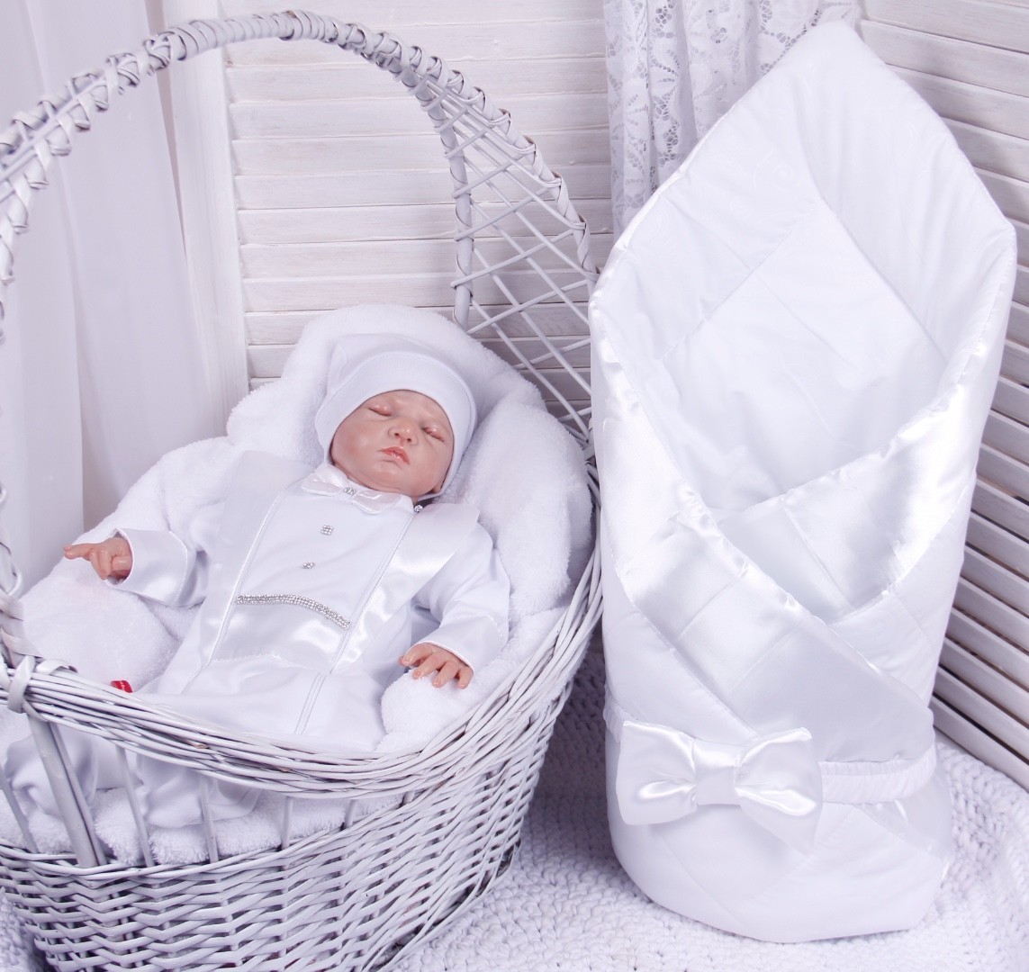 

Комплект на выписку для мальчика Brilliantbaby Beauty молочно-кремовый