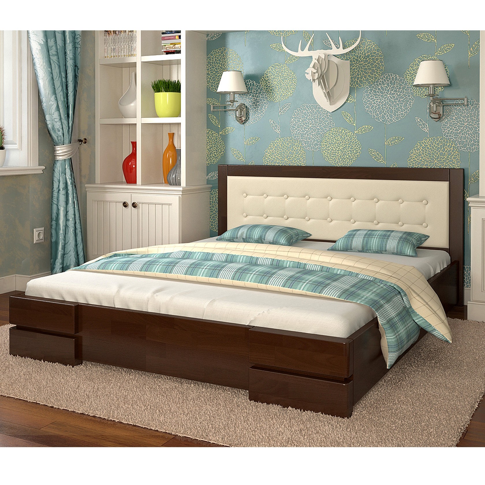 

Кровать Регина (Arbor Drev) Темный орех 180х200 см 71124_18