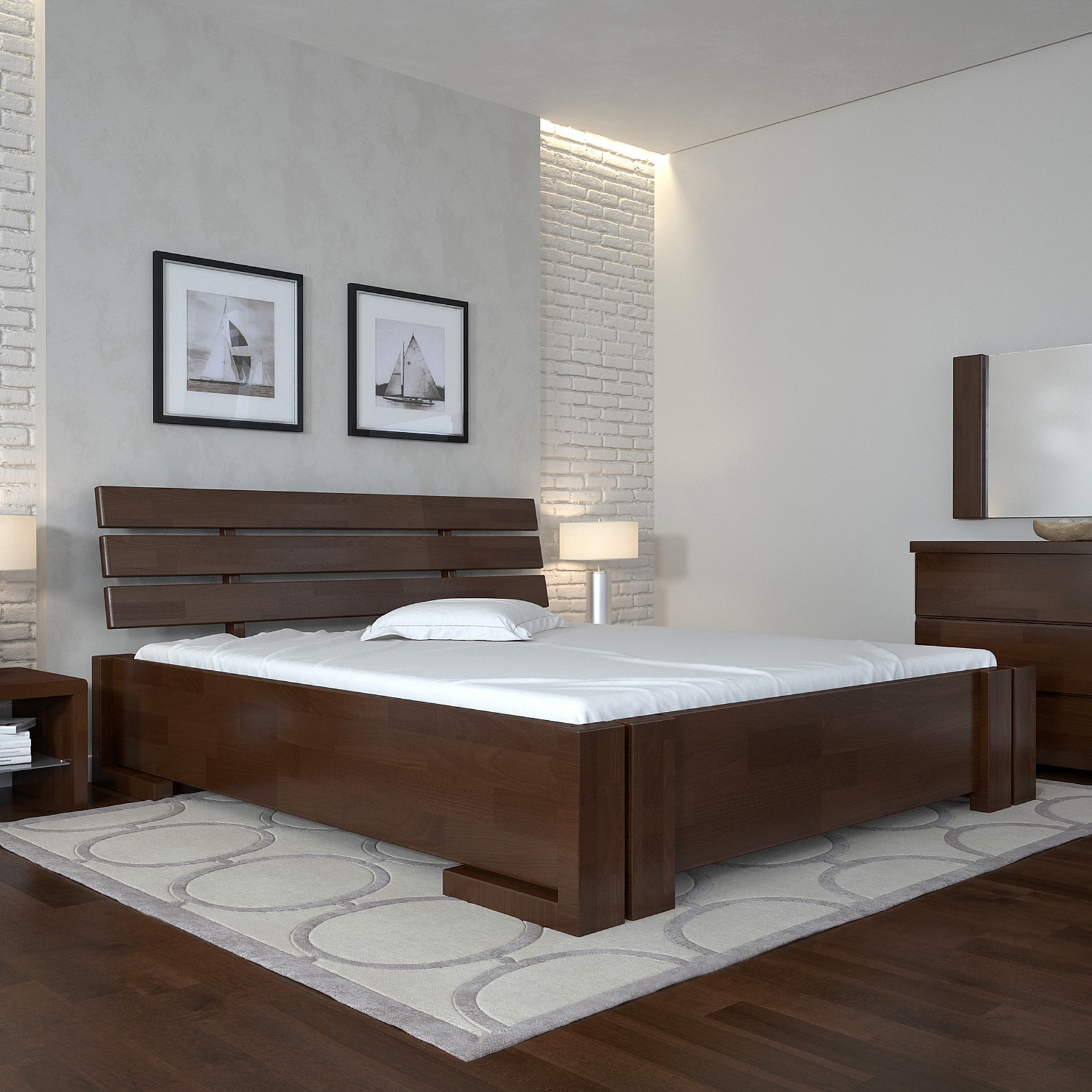 

Кровать Домино (Arbor Drev) Темный орех 120х200 см 71135_04