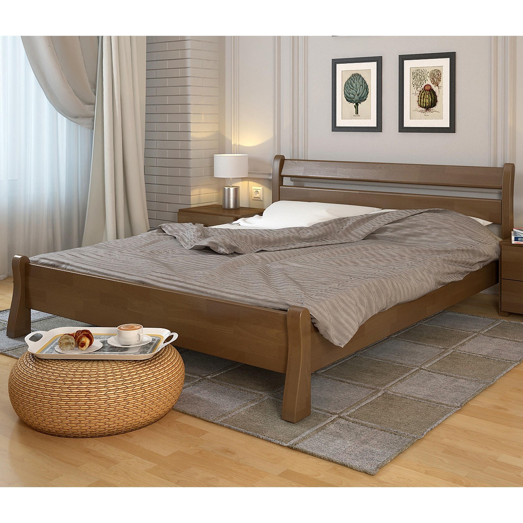 

Кровать Венеция (Arbor Drev) Орех 140х200 см 71123_12