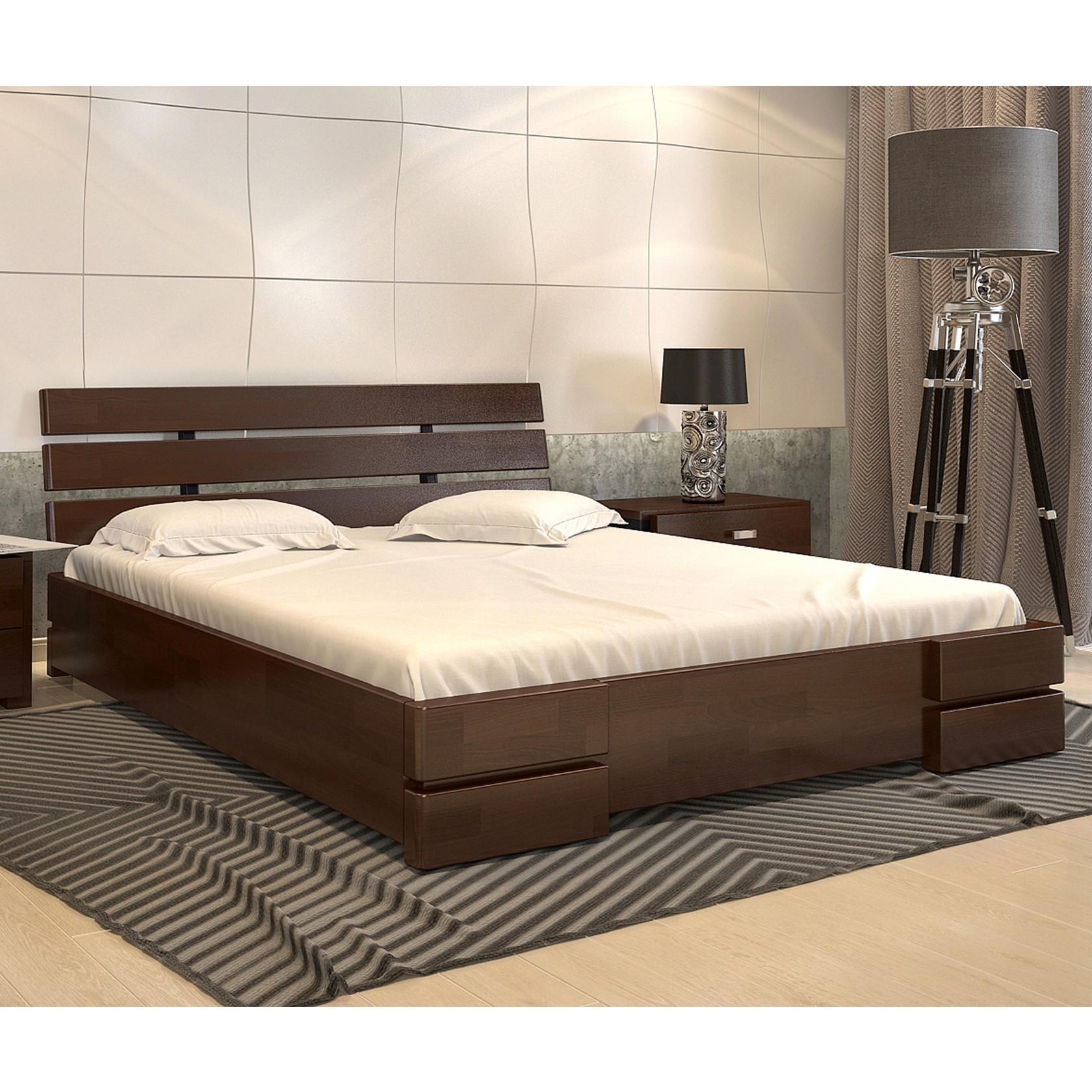 

Кровать Дали Люкс (Arbor Drev) Темный орех 140х200 см 71127_11