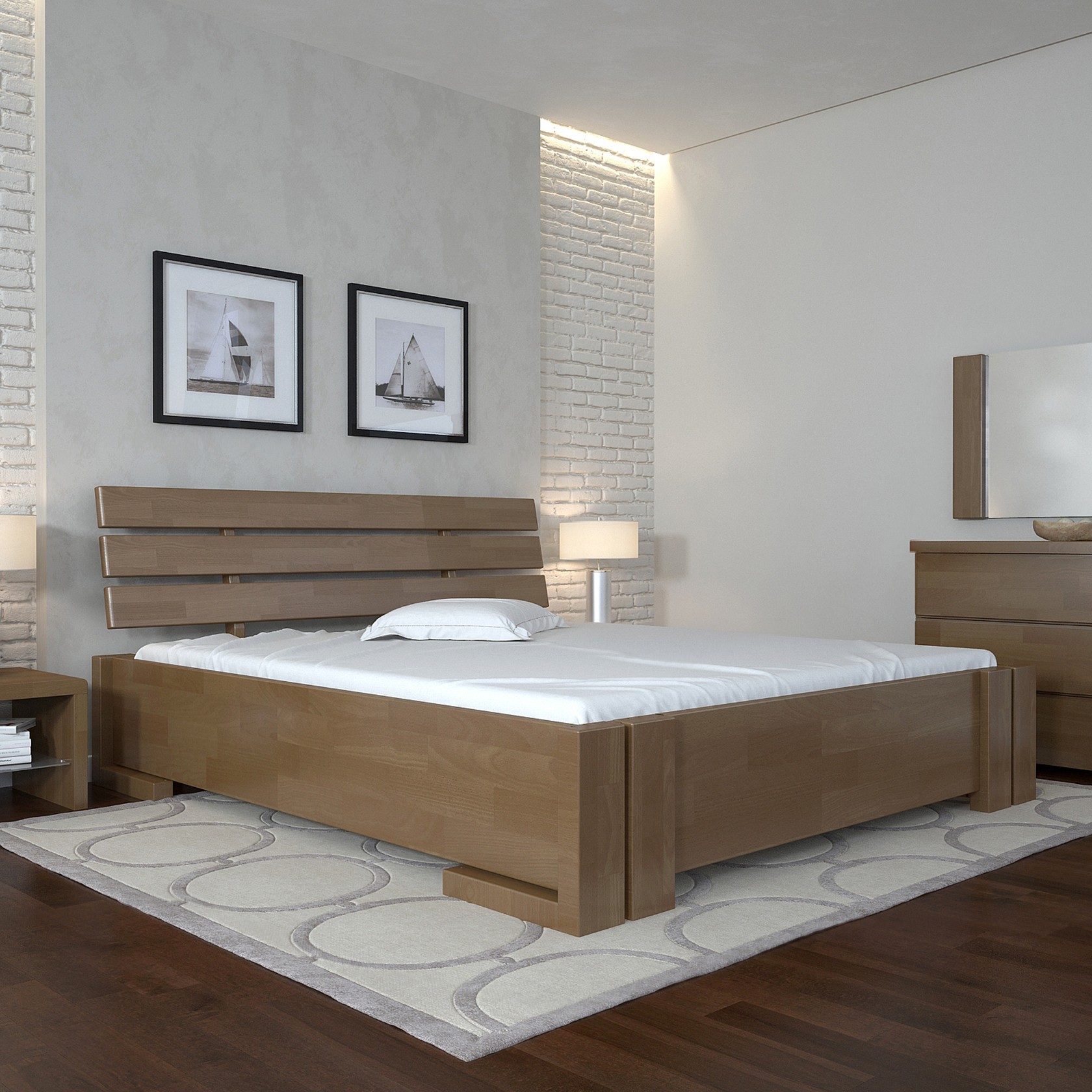 

Кровать Домино (Arbor Drev) Орех 160х200 см 71135_15
