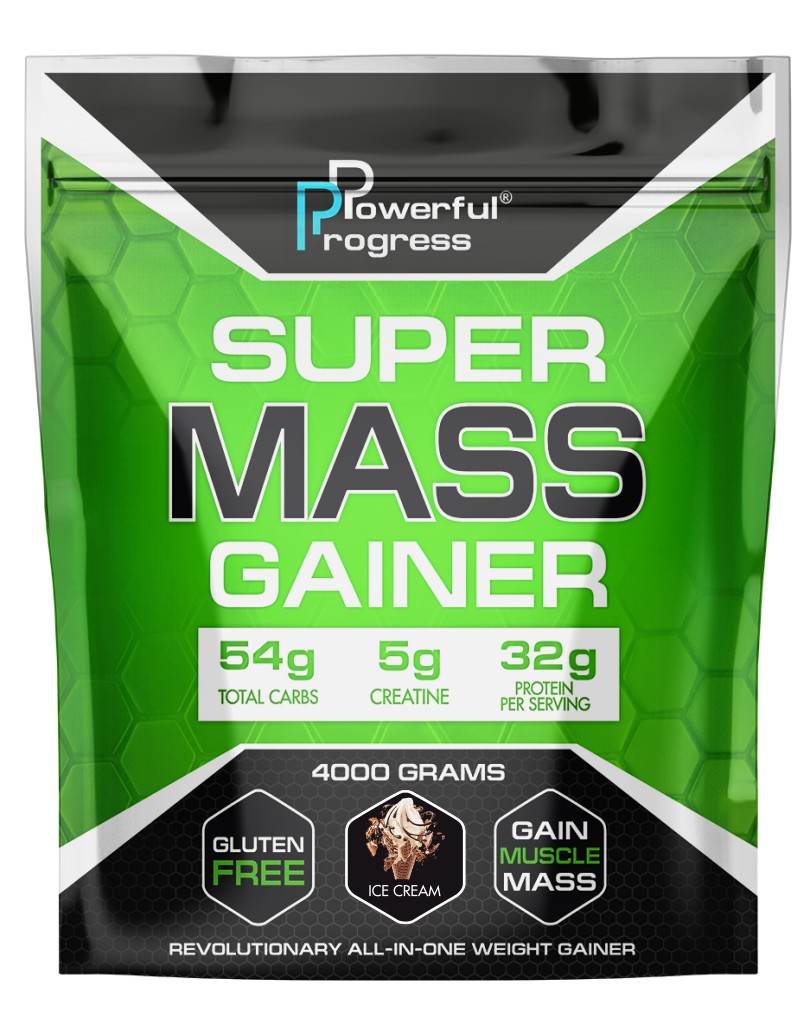 

Гейнер Powerful Progress Super Mass Gainer 4 кг Мороженое