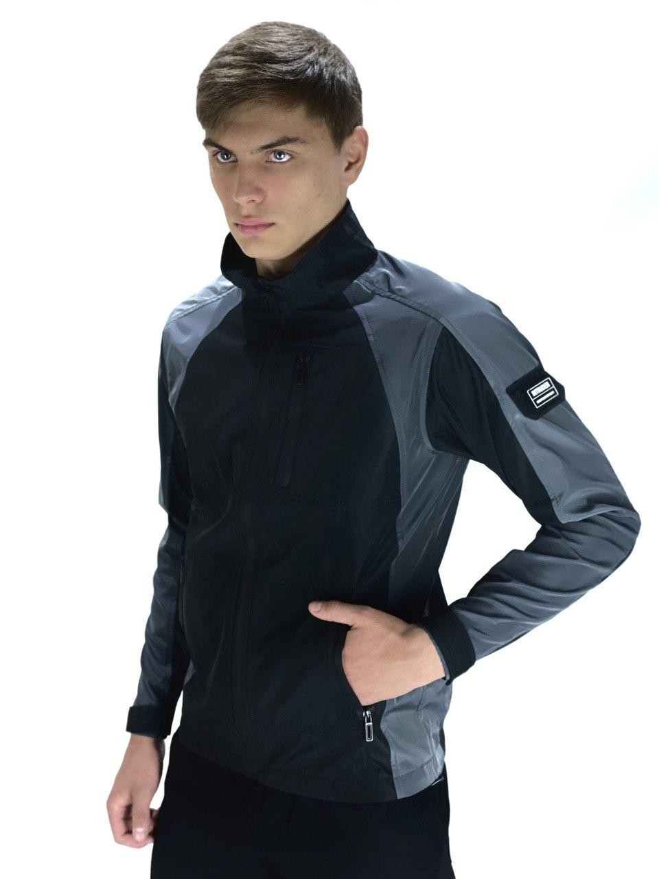 

Мужская весенняя куртка Intruder SoftShell Lite 'iForce' черно-серая XL
