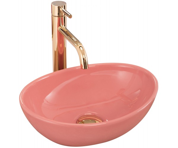 

Умывальник (Раковина) Rea Sofia Mini Pink Shiny REA-U6335