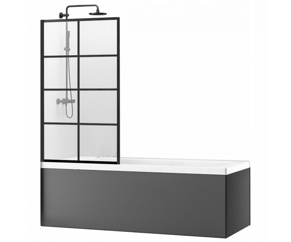 

Шторка для ванной Rea Lagos - 1 Fix 70 Black REA-K4560