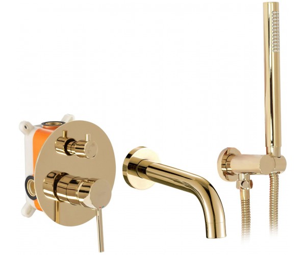 

Смеситель для ванны Rea Lungo L.Gold+ BOX REA-P4563