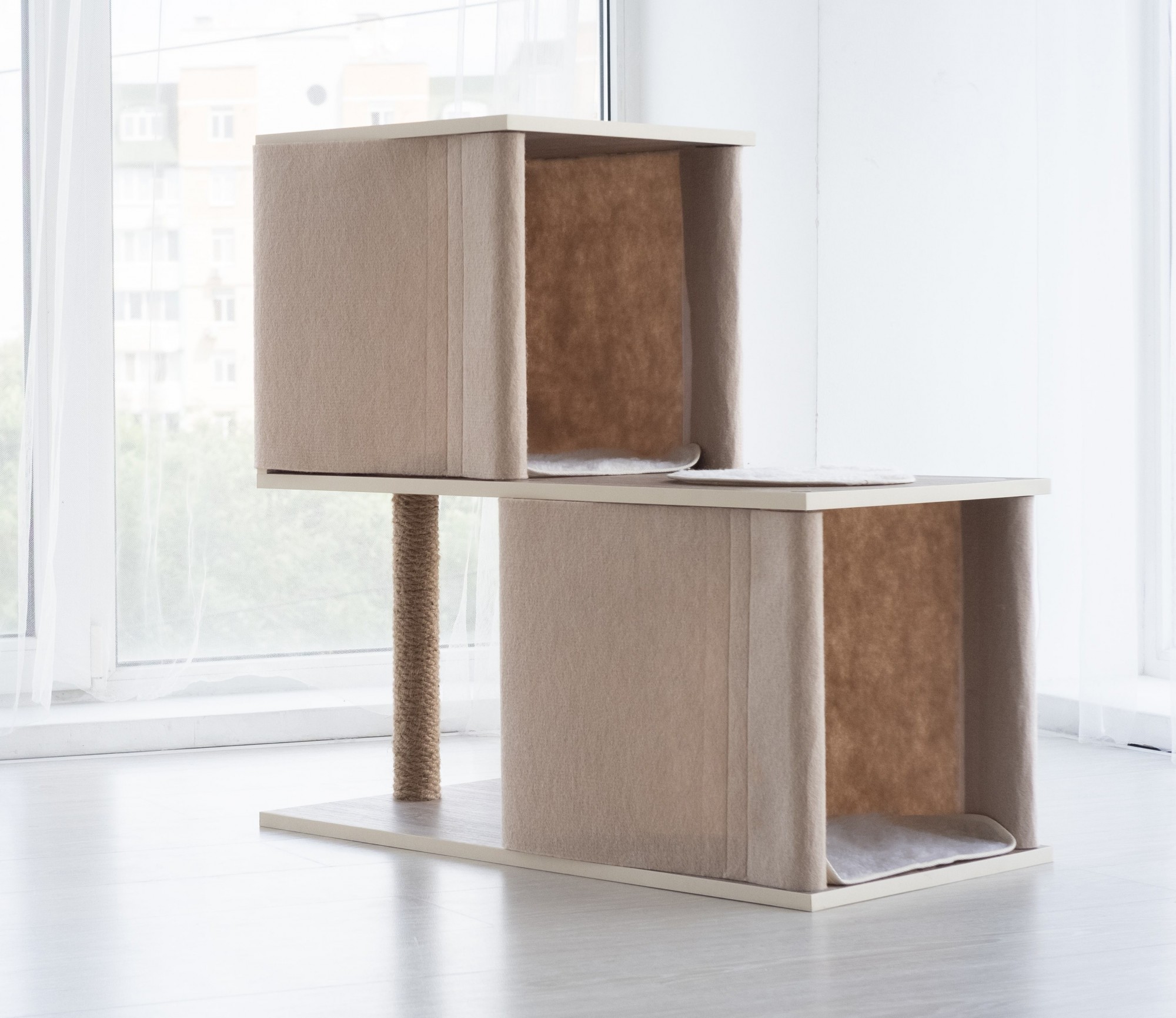 

Комплекс для котов Pets Lounge Cat Complex (с когтеточкой и домиком), модель 8