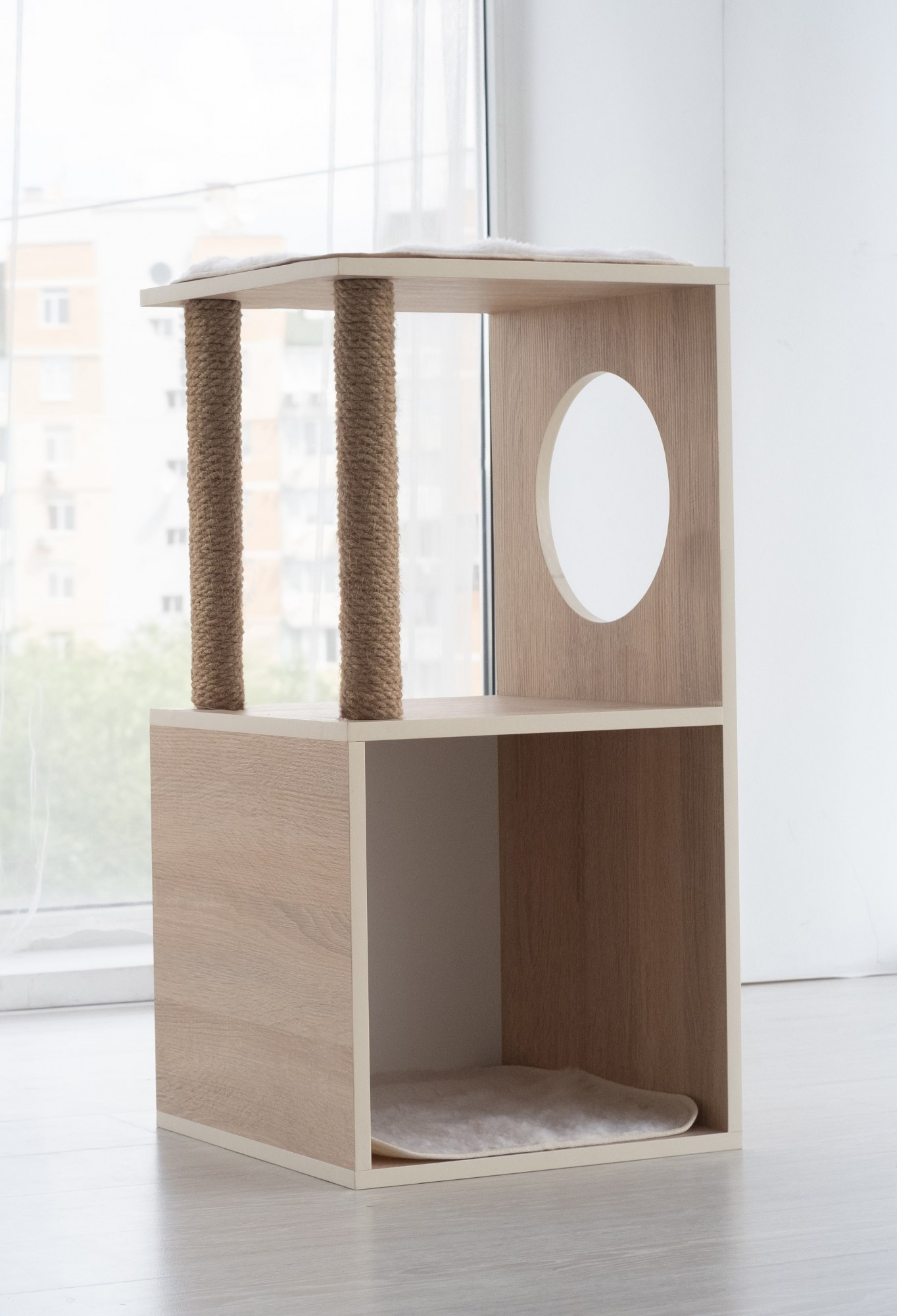 

Комплекс для котов Pets Lounge Cat Complex (с когтеточкой и домиком), модель 5