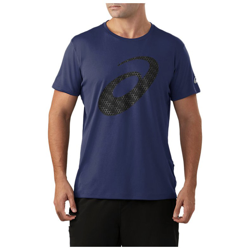 

Футболка мужская Asics Silver Graphic Ss Top 3 синяя 2011A328-400 (2XL)