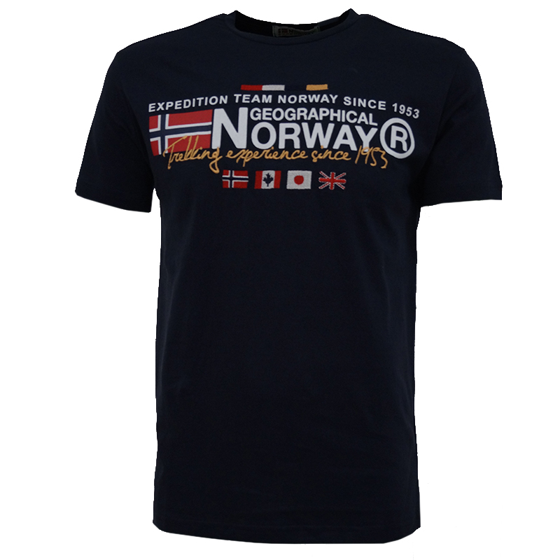 

Футболка мужская Geographical Norway синяя SR111-450, Футболка мужская Geographical Norway синяя SR111-450 (L)