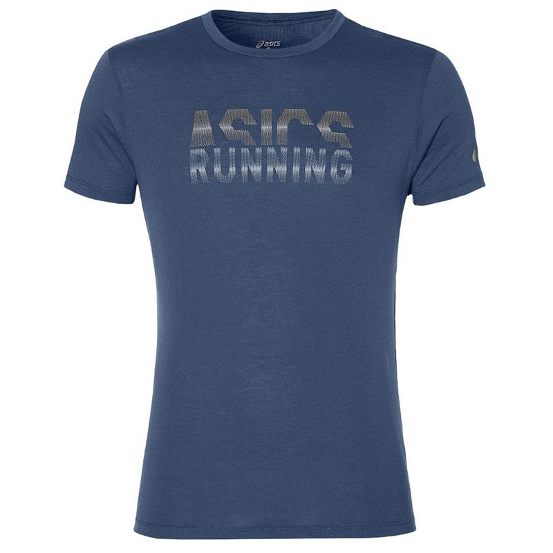 

Футболка мужская Asics Graphic Ss Top синяя 141265-0793 (XL)