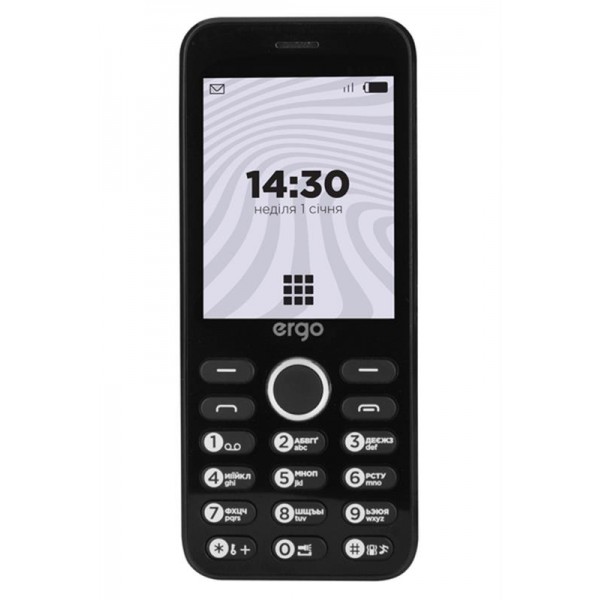 

Мобильный телефон Ergo B281 Dual Sim Black