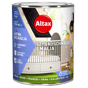 

Эмаль Altax быстросохнущая глянцевая 0.75л белая