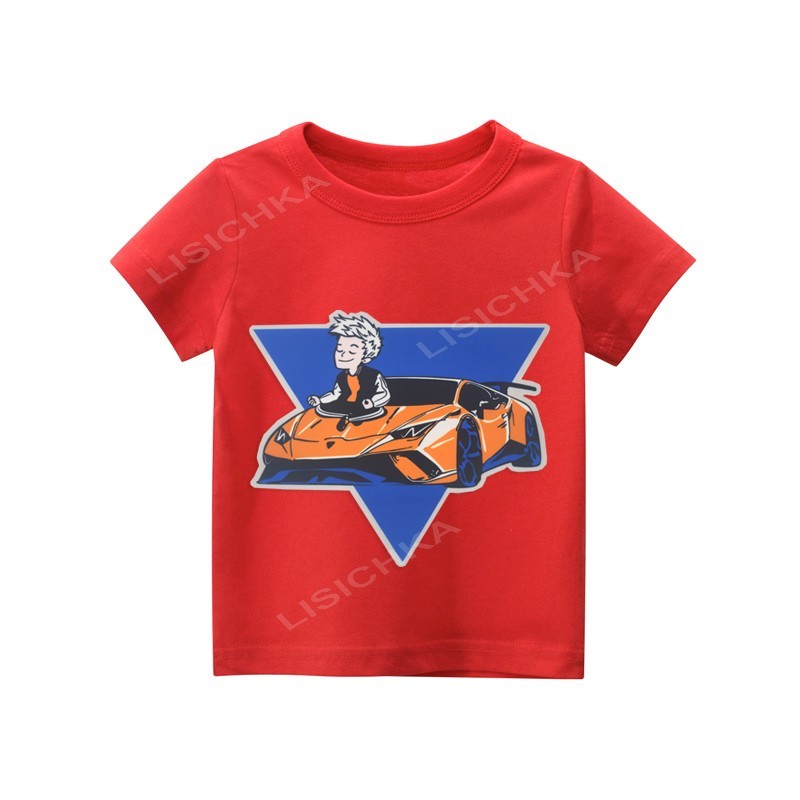 

Футболка Foxstyle Влад А4 ламба в треугольнике, 134-140см, красная