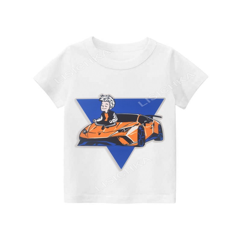 

Футболка Foxstyle Влад А4 ламба в треугольнике, 146-152см, белая