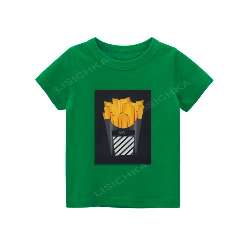 

Футболка Foxstyle картошка фри, 146-152см, зеленая