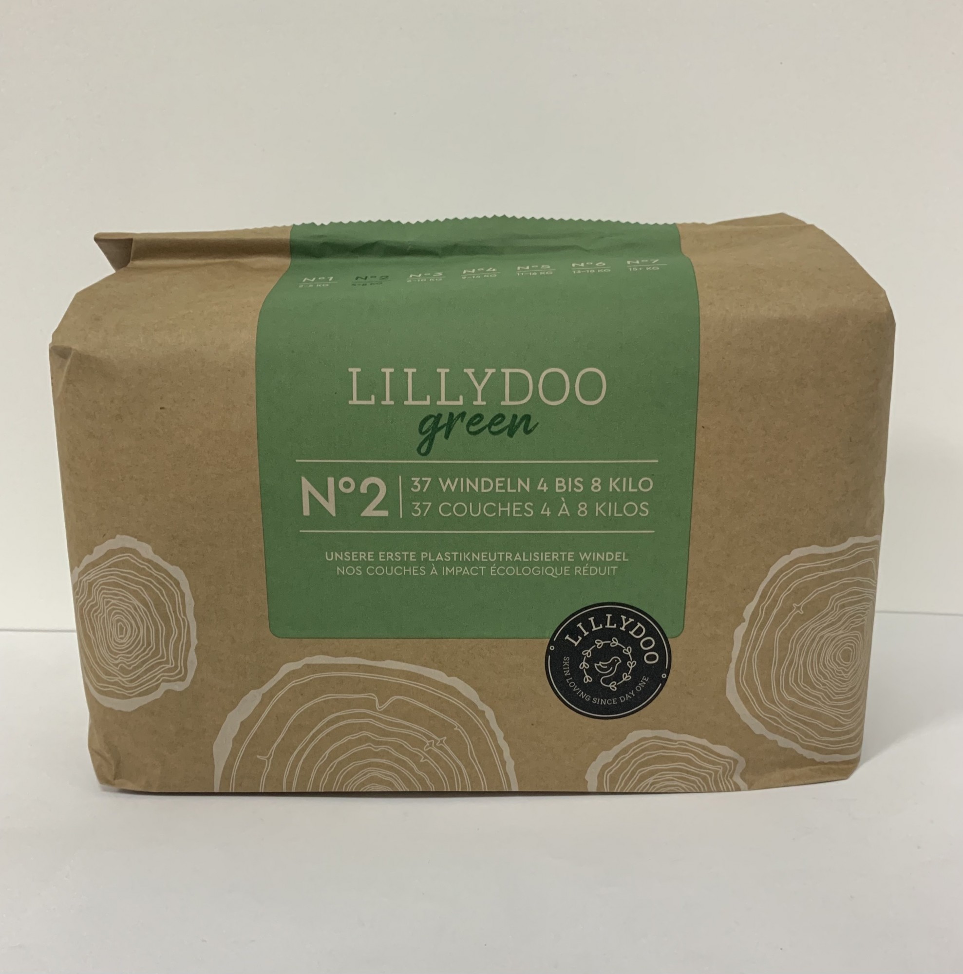 

Екологічно чисті підгузники 2 розміру Lillydoo green 4-8кг.,37 шт.